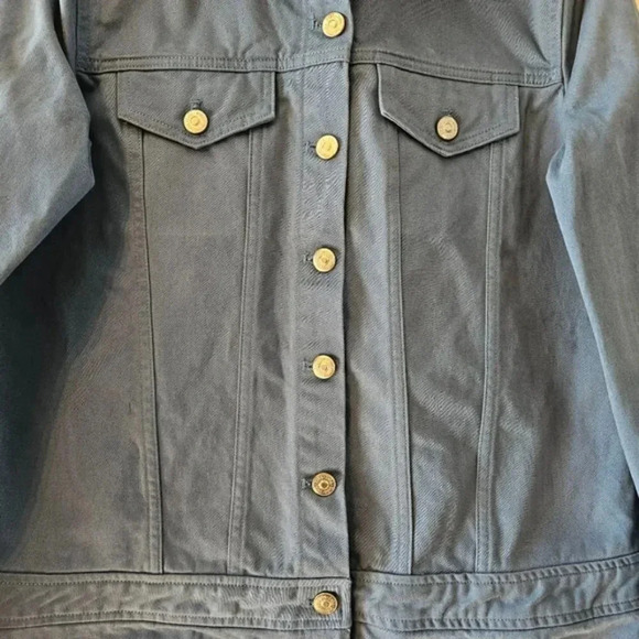 Zara Denim Long Sleeve Drop Waist Mini Dress Jean Size Large. - Picture 9 of 16